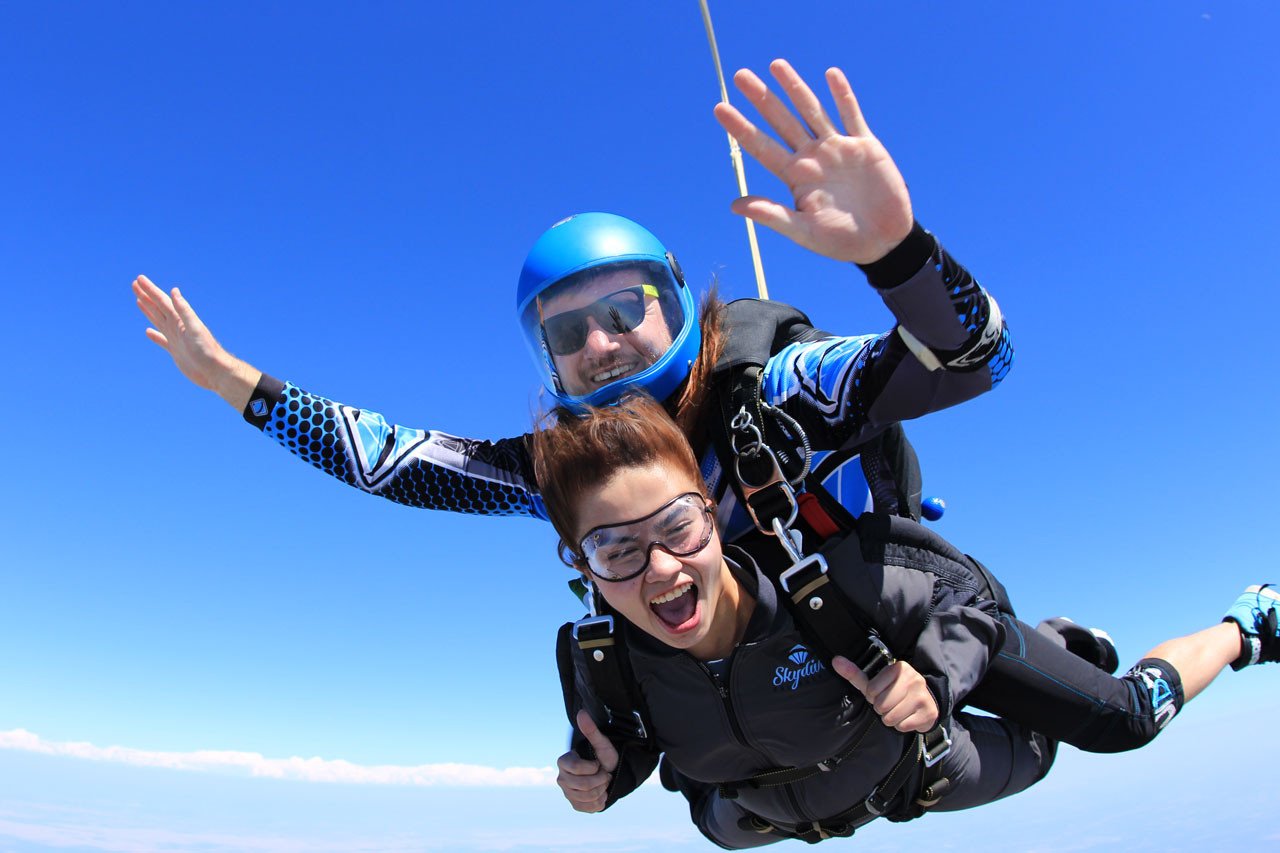 sky diving in cancun mexico