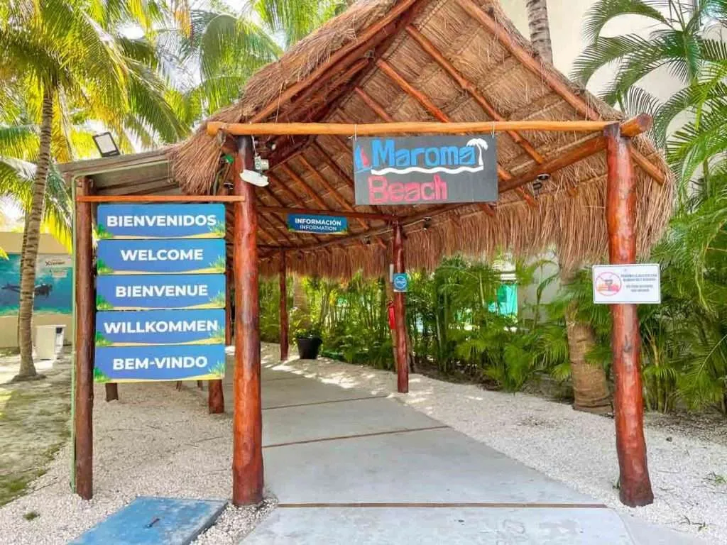 Maroma Beach Club Entrance