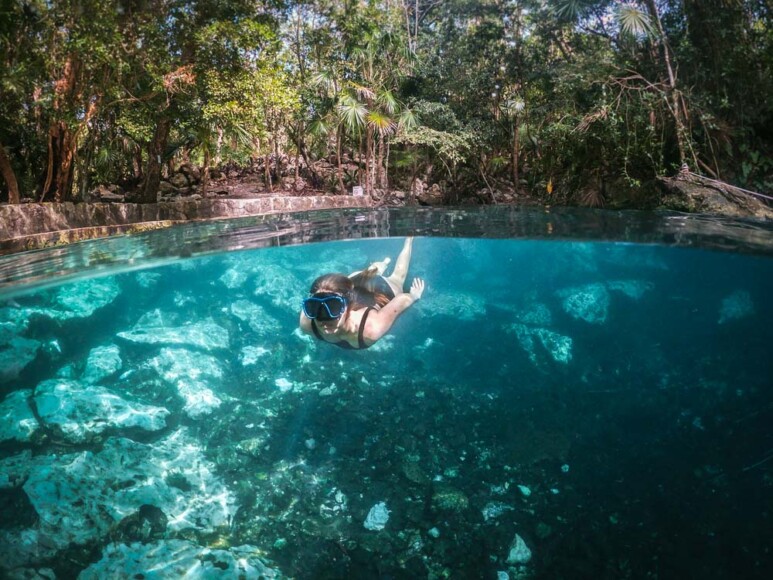 cenote-cristalino-playa-del-carmen-swim